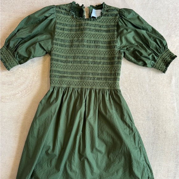Hill House Olive Smocked Dress - Picture 2 of 2
